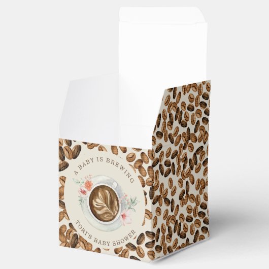 ベビーがアイスコーヒーフローラベビーシャワーを醸造している フェイバーボックス (オープン)