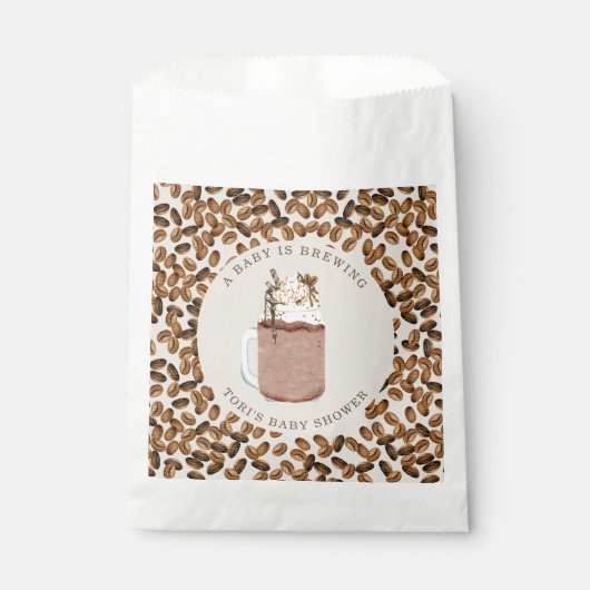 ベビーがアイスコーヒー豆のベビーシャワーを醸造している フェイバーバッグ (正面)