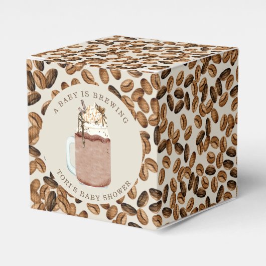 ベビーがアイスコーヒー豆のベビーシャワーを醸造している フェイバーボックス (正面サイド)