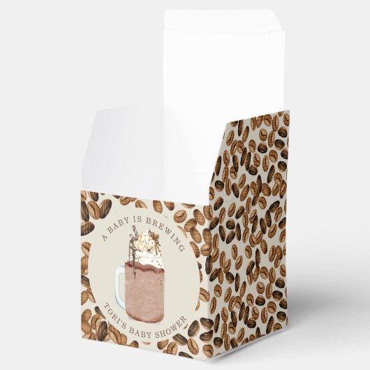 ベビーがアイスコーヒー豆のベビーシャワーを醸造している フェイバーボックス (オープン)