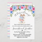 ベビーがイースタージェンダーを醸造している紅茶の招待状 シーズンカード (正面/裏面)