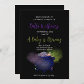 ベビーがウィッチーな赤ちゃんシャワー招待状を醸造している 招待状 (正面/裏面)