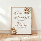 ベビーがウェルカムサインを醸造している | コーヒーベビー ポスター