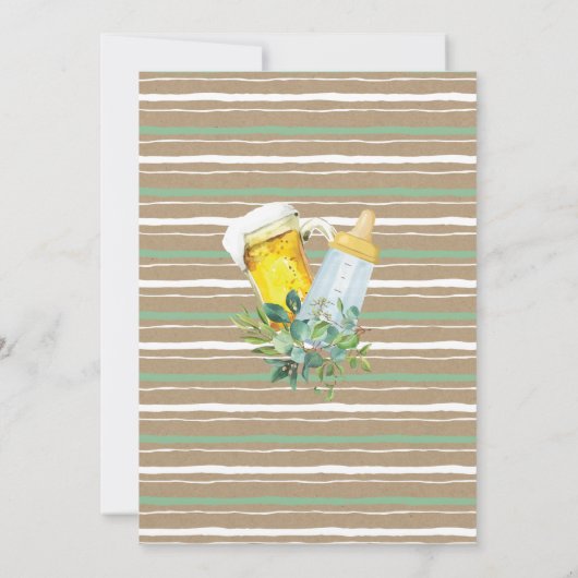 ベビーがカップルのベビーシャワーを作り出している 招待状 (裏面)