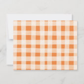 ベビーがカボチャのスパイスコーヒーベビーシャワーを醸造している サンキューカード (裏面)