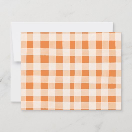 ベビーがカボチャのスパイスコーヒーベビーシャワーを醸造している サンキューカード (裏面)