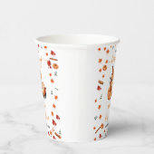 ベビーがカボチャのスパイスコーヒーベビーシャワーを醸造している 紙コップ (右)