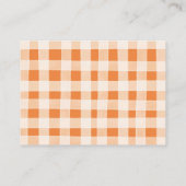 ベビーがカボチャのスパイスベビーシャワー詳細を醸造している エンクロージャーカード (裏面)