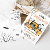ベビーがカボチャのハロウィーンベビーシャワーを醸造している 招待状