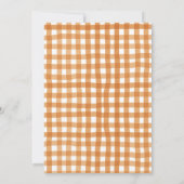 ベビーがカボチャの醸造ベビーシャワー秋秋 招待状 (裏面)