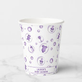 ベビーがカルドロンハロウィーンベイビーシャワーを醸造している 紙コップ (裏面)