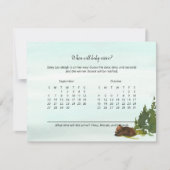 ベビーがゲームカードに到着した時の森の冒険の推測 招待状 (正面)