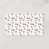 ベビーがコーヒーおむつラッフルを醸造している エンクロージャーカード (裏面)