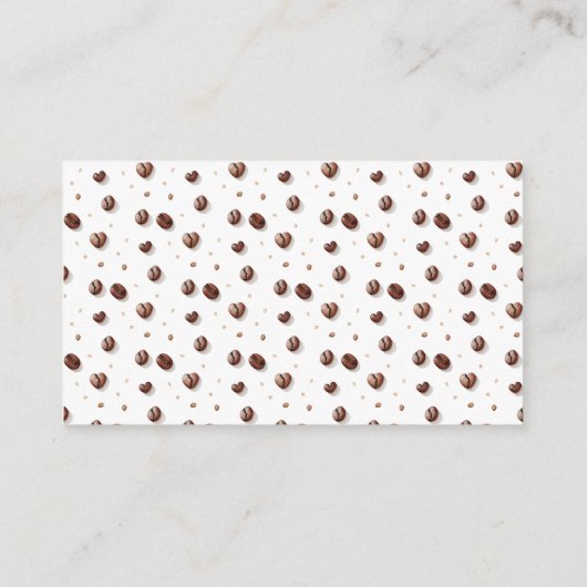 ベビーがコーヒーおむつラッフルを醸造している エンクロージャーカード (裏面)