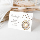 ベビーがコーヒーの赤ちゃんシャワーを醸造している サンキューカード