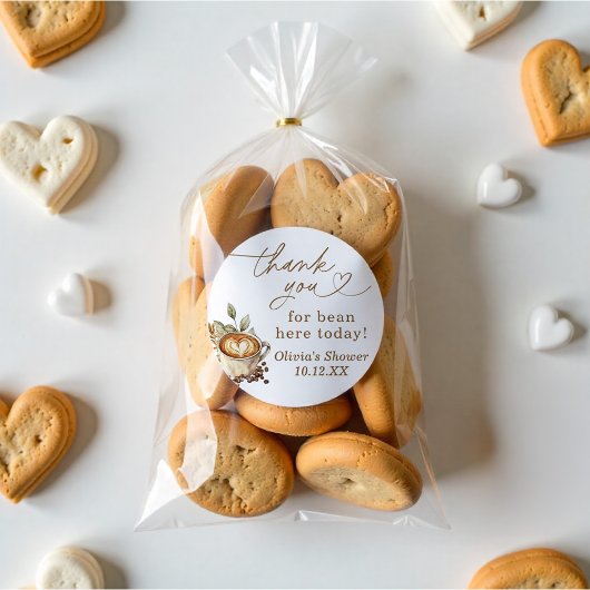 ベビーがコーヒーの赤ちゃんシャワーを醸造している ラウンドシール