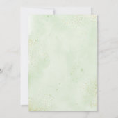 ベビーがコーヒーの赤ちゃんシャワーを醸造している 招待状 (裏面)