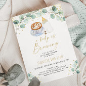 ベビーがコーヒーの赤ちゃんシャワーを醸造している 招待状