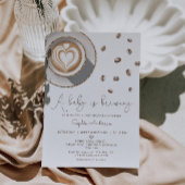 ベビーがコーヒーの赤ちゃんシャワーを醸造している 招待状