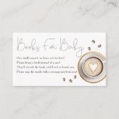 ベビーがコーヒーの赤ちゃんシャワー本を醸造しているベビー エンクロージャーカード (正面)