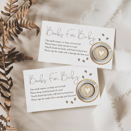 ベビーがコーヒーの赤ちゃんシャワー本を醸造しているベビー エンクロージャーカード