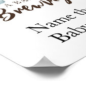 ベビーがコーヒーを醸造している名前そのベビー食品 ポスター (角)