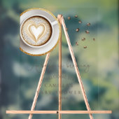 ベビーがコーヒーを醸造している赤ちゃんシャワー歓迎 アクリルサイン (ニュートラル)