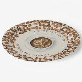 ベビーがコーヒーを醸造している赤ちゃんシャワー紙プレート ペーパープレート (アングル)