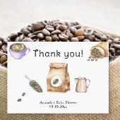 ベビーがコーヒーを醸造してくれてありがとう サンキューカード