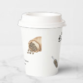 ベビーがコーヒーカップの赤ちゃんシャワーを醸造している 紙コップ (右)