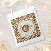 ベビーがコーヒーフローラを醸造している赤ちゃんシャワーナプキン フェイバーバッグ (クリップ留めされた状態)