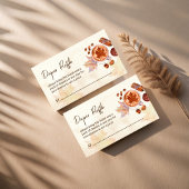 ベビーがコーヒー秋おむつラッフルを醸造している エンクロージャーカード