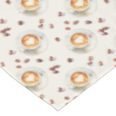 ベビーがコーヒー赤ちゃんシャワーのパターンを醸造している テーブルクロス (アングル)