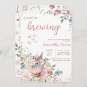 ベビーがシャワーを浴びる 招待状 (正面/裏面)