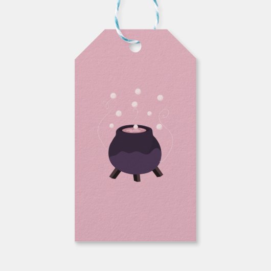 ベビーがジェンダーを醸造し不気味て大釜を明らかにする ギフトタグ (裏面)