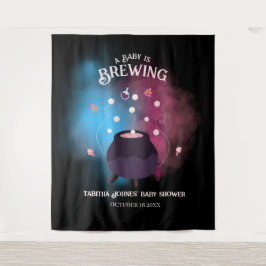 ベビーがジェンダーを醸造し不気味て大釜を明らかにする タペストリー