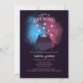 ベビーがジェンダーを醸造し不気味て大釜を明らかにする 招待状 (正面)