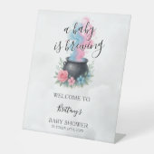 ベビーがジェンダーを醸造し、歓迎を明らかにする 台座サイン (正面)