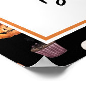 ベビーがジャック・オ・ランタンのハロウィーンシャワーを醸造している ポスター (角)