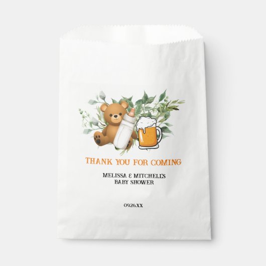 ベビーがテディベアを醸造感謝していしている フェイバーバッグ (正面)