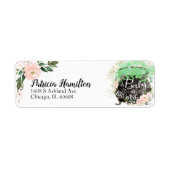 ベビーがハロウィンのベビーシャワーを浴びる ラベル (正面)