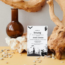 ベビーがハロウィンブラックベイビーシャワーを醸造している