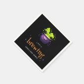 ベビーがハロウィン不気味の赤ちゃんシャワーを浴びる スタンダードカクテルナプキン (角)