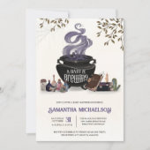 ベビーがハロウィン不気味シャワーを醸造する 招待状 (正面)