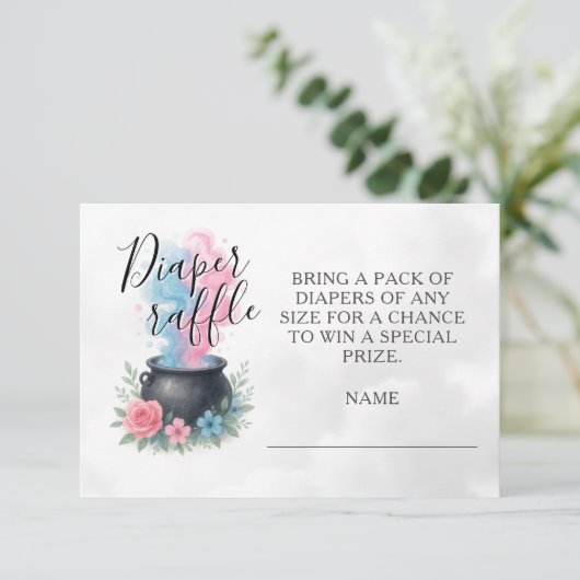 ベビーがハロウィーンのおむつラッフルを醸造している エンクロージャーカード (スタンド正面)