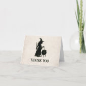 ベビーがハロウィーンの赤ちゃんシャワーを浴びている サンキューカード (正面)