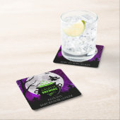 ベビーがハロウィーンの赤ちゃんシャワーを浴びている スクエアペーパーコースター (インサイチュ)