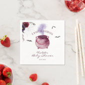 ベビーがハロウィーンの赤ちゃんシャワーを浴びている スタンダードカクテルナプキン (インサイチュ)