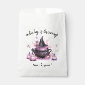 ベビーがハロウィーンの赤ちゃんシャワーを浴びている フェイバーバッグ (正面)