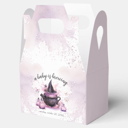 ベビーがハロウィーンの赤ちゃんシャワーを浴びている フェイバーボックス (オープン)